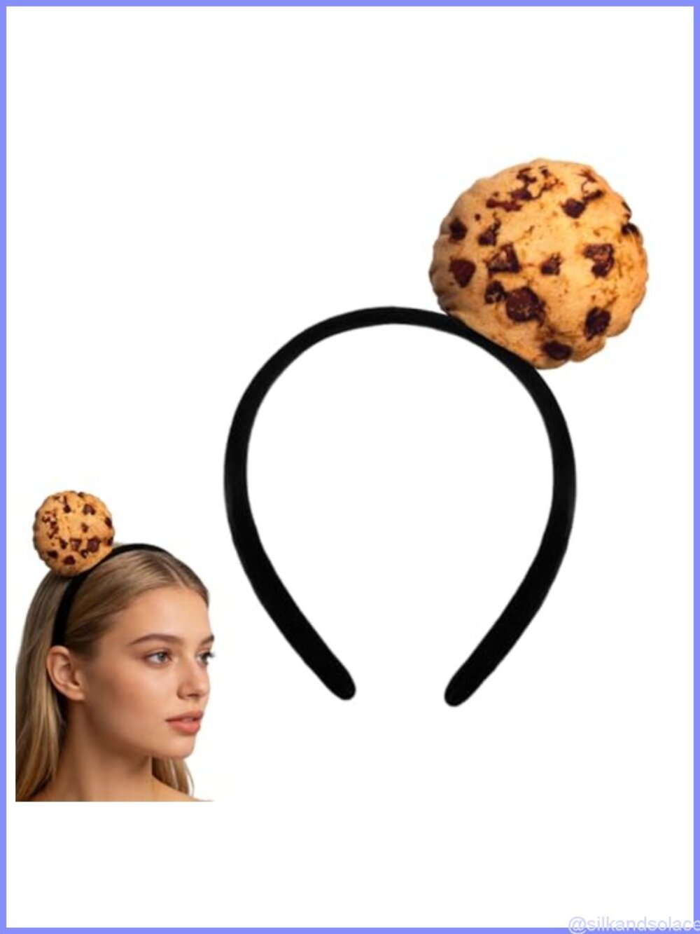 Funny Cookie Headband Plush Hair Accessory for Costume Parties